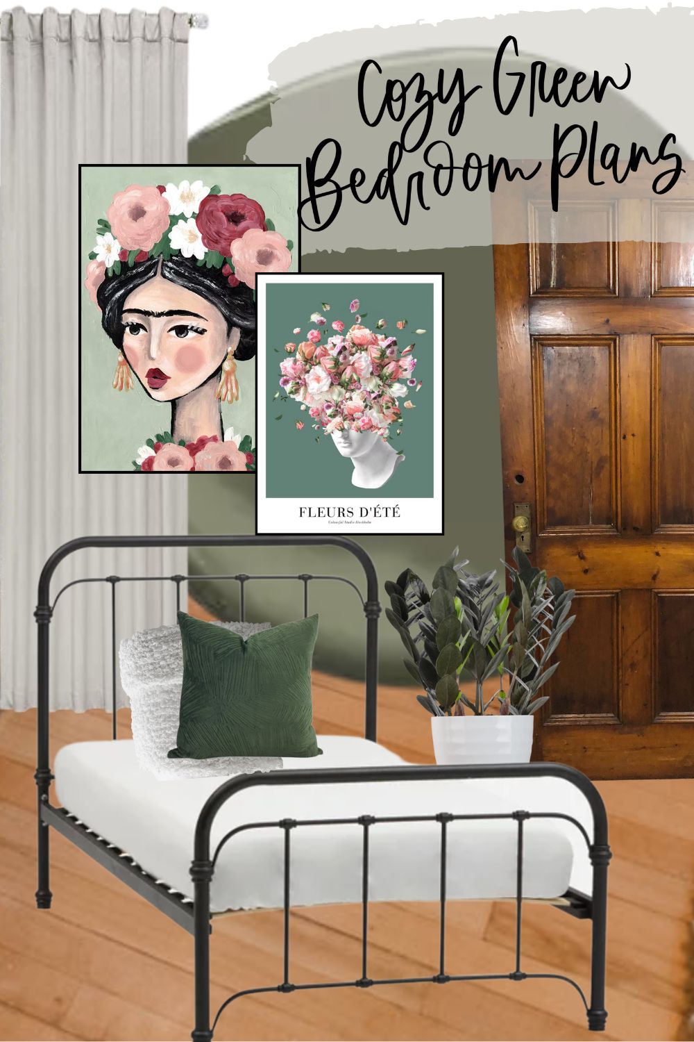 Cozy Green Bedroom Plans