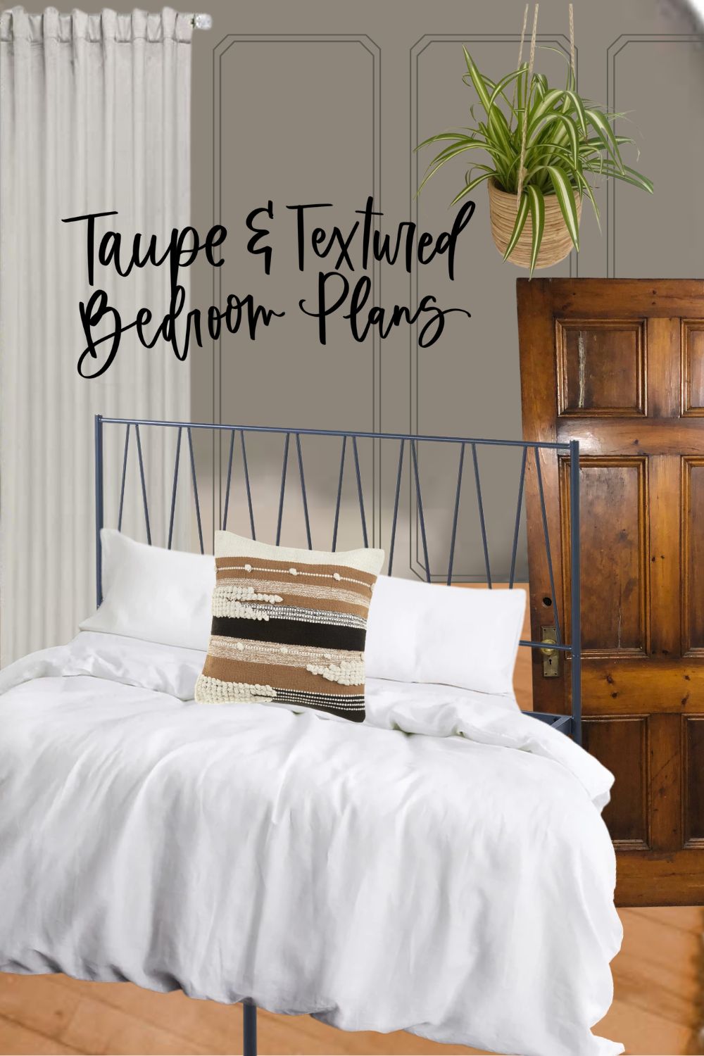 Taupe and Textured Bedroom Plans
