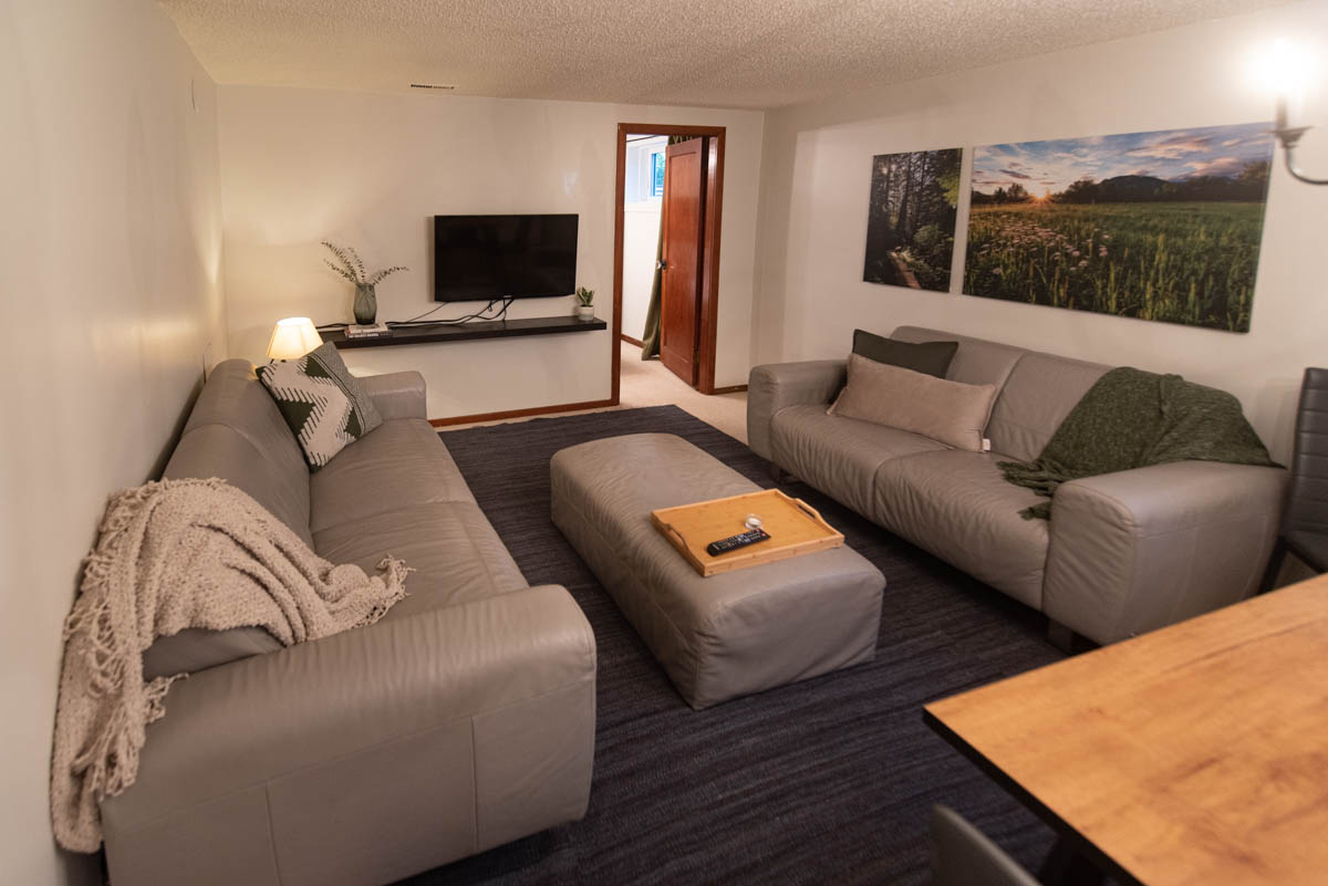 Cozy basement suite makeover