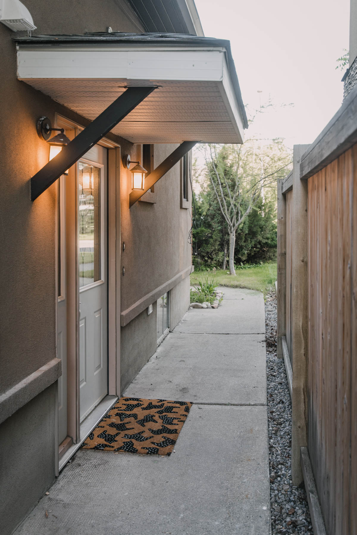 Basement suite entry