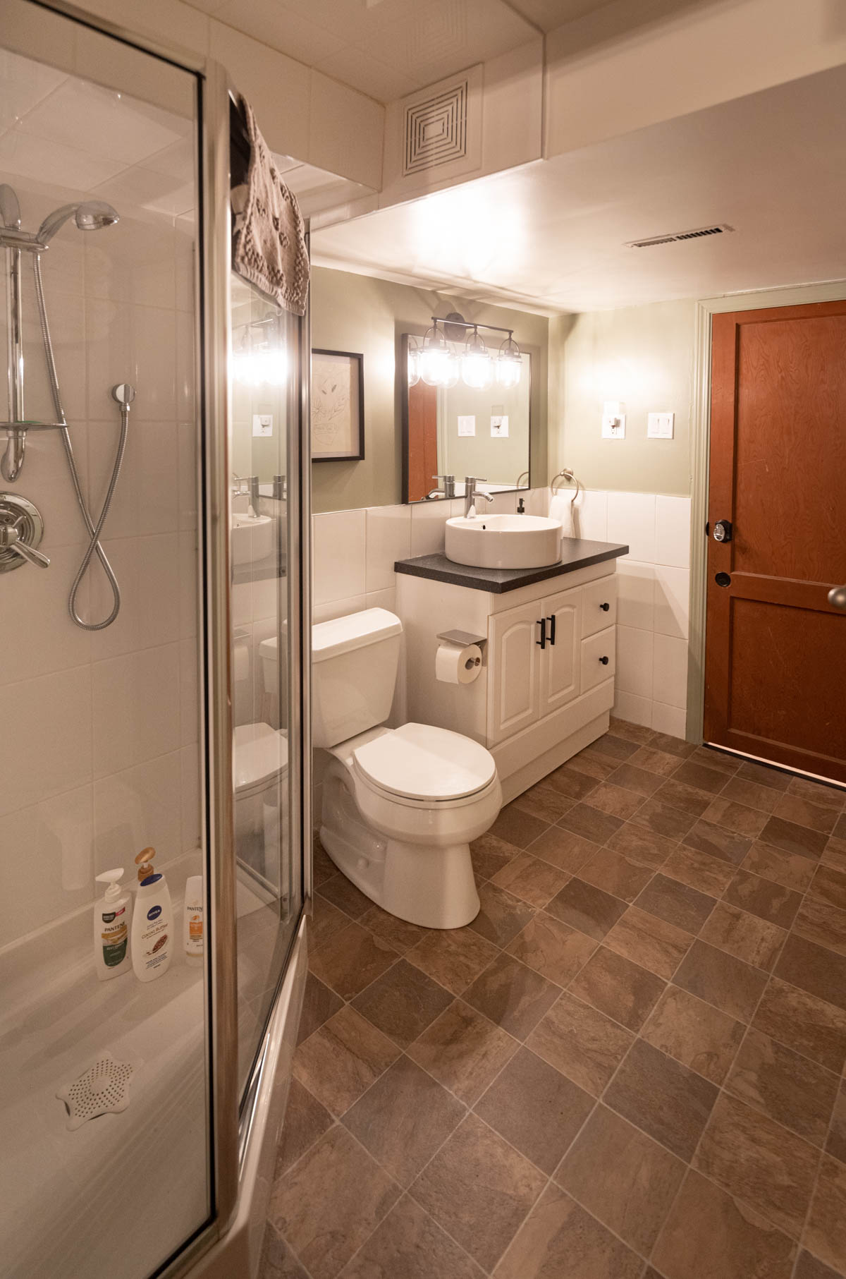 Basement suite bathroom after
