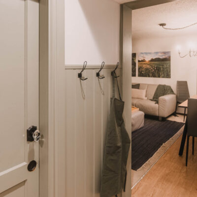 Basement suite entry hallway