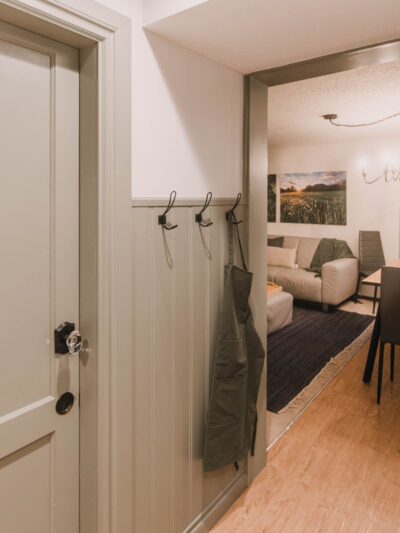 Basement suite entry hallway