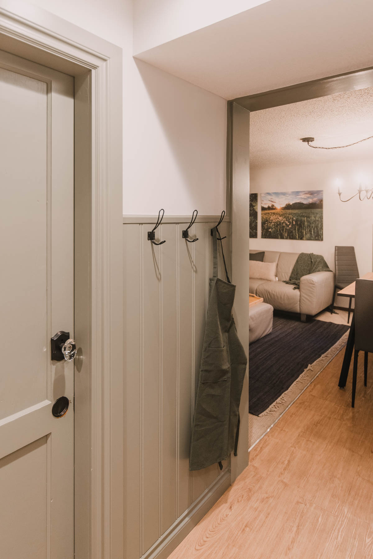 Basement suite entry hallway