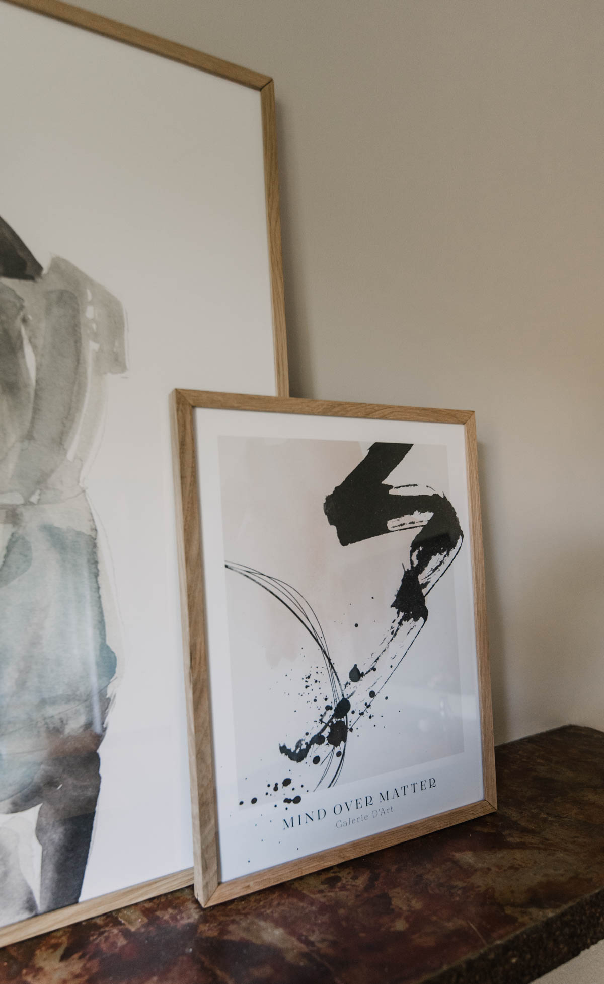 Modern prints for a classic living room makeover