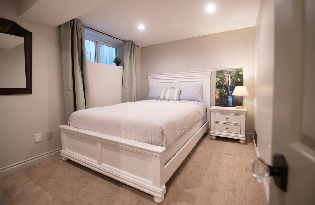 Basement suite bedroom makeover