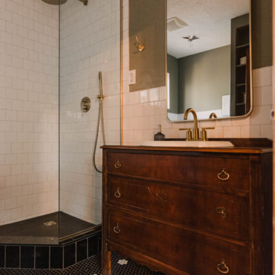 Classic bathroom with a modern twist