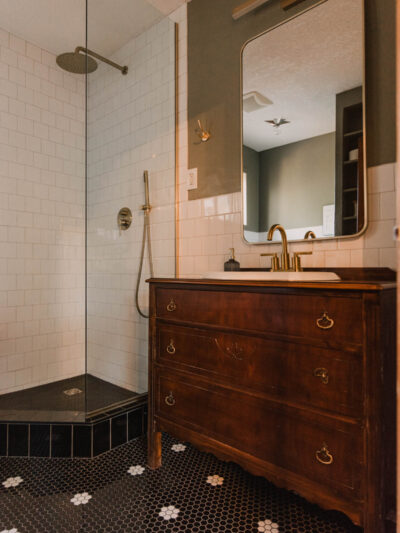 Classic bathroom with a modern twist