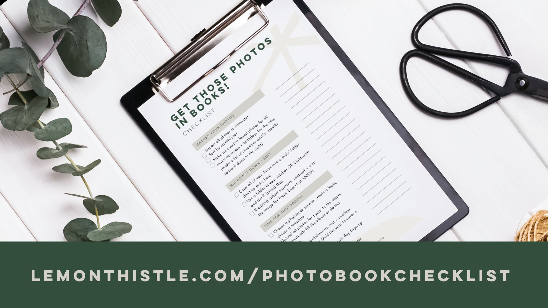 Get your Workshop Checklist
