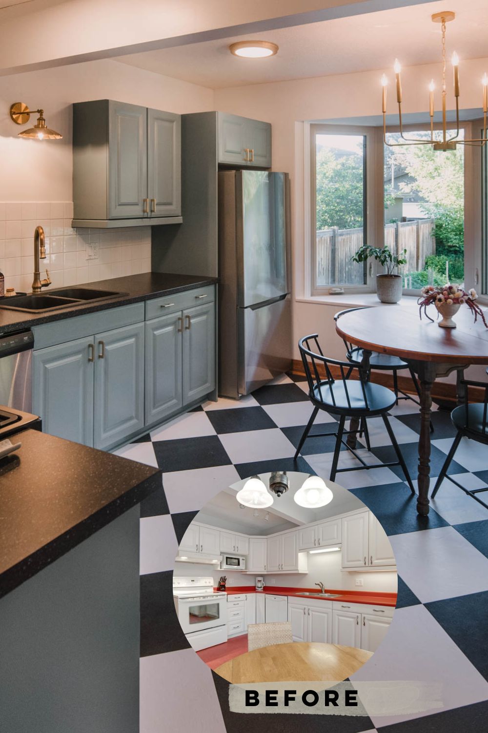 Blue Kitchen Makeover