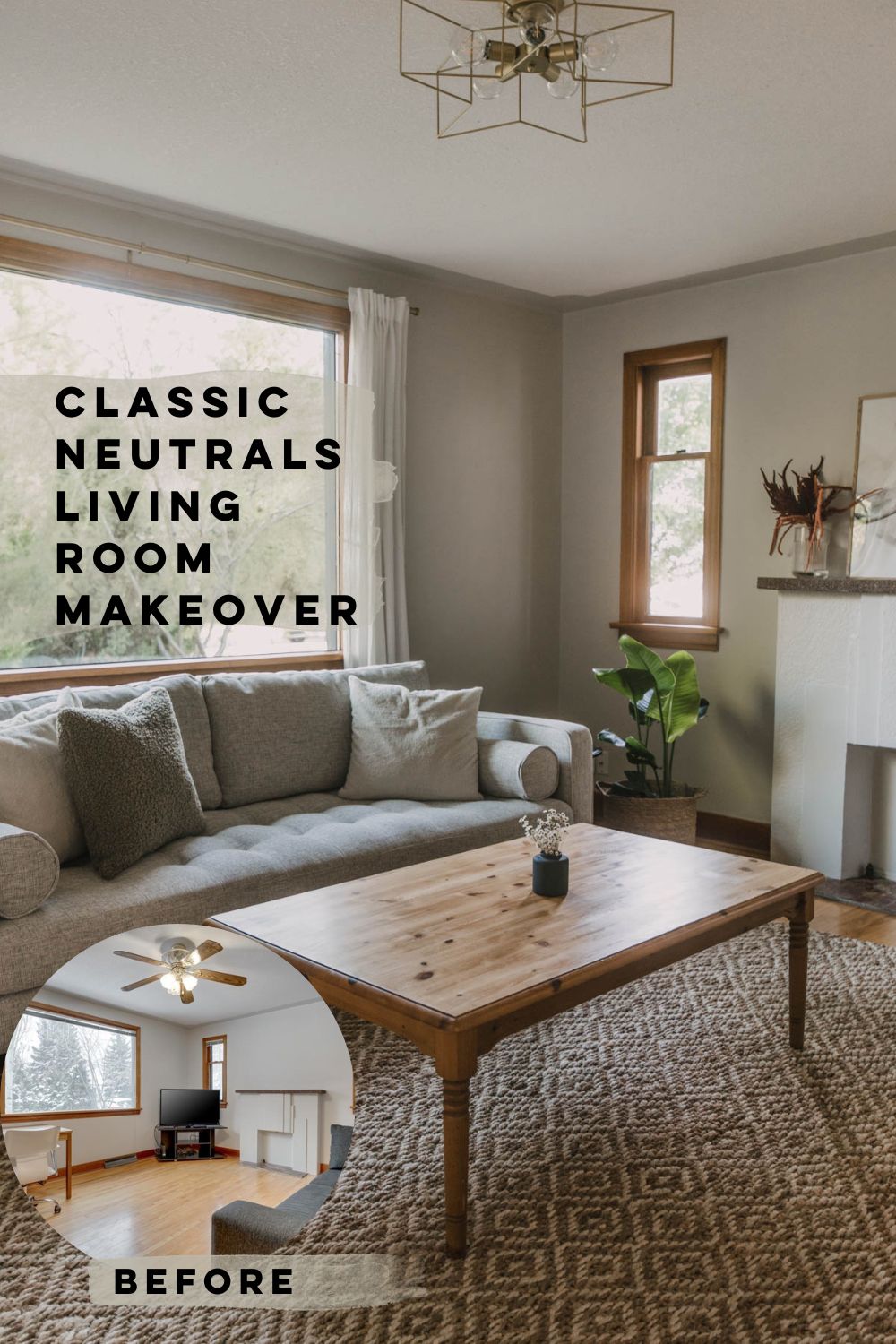 CLASSIC NEUTRALS LIVING ROOM MAKEOVER