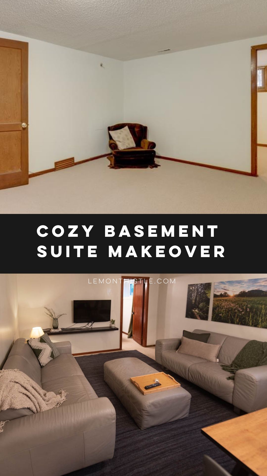 Cozy basement suite makeover
