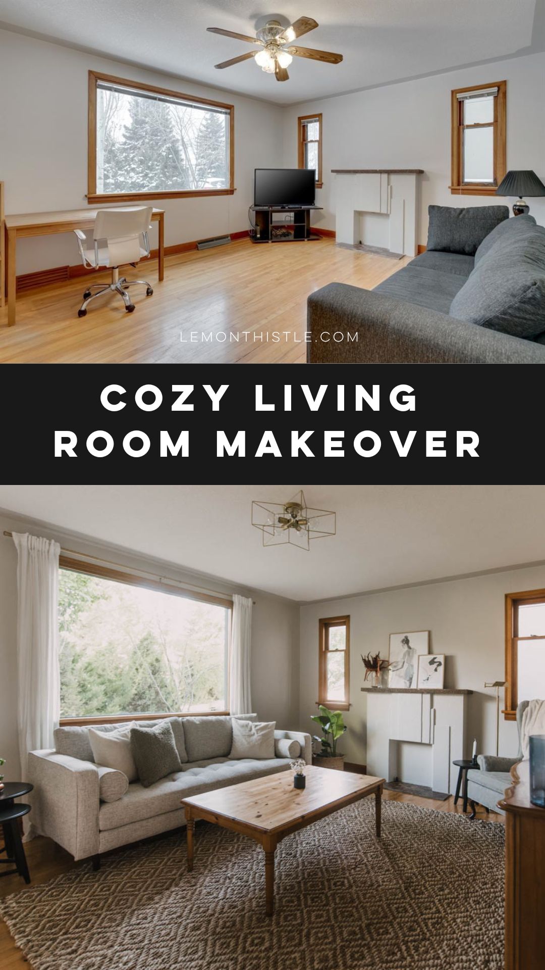 classic living room makeover with neutrals