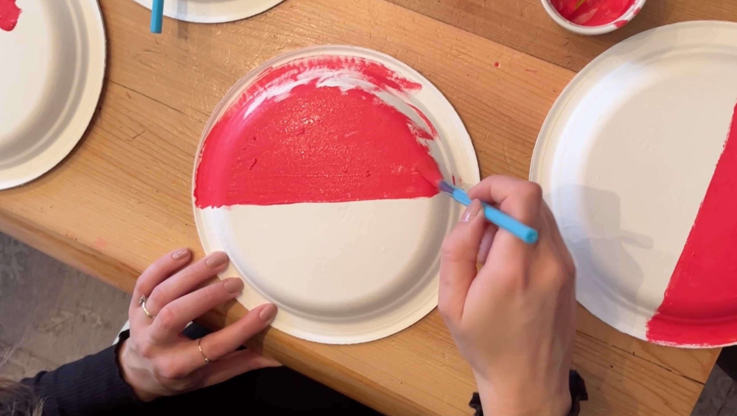 diy pokeballs wall decor from paper plates