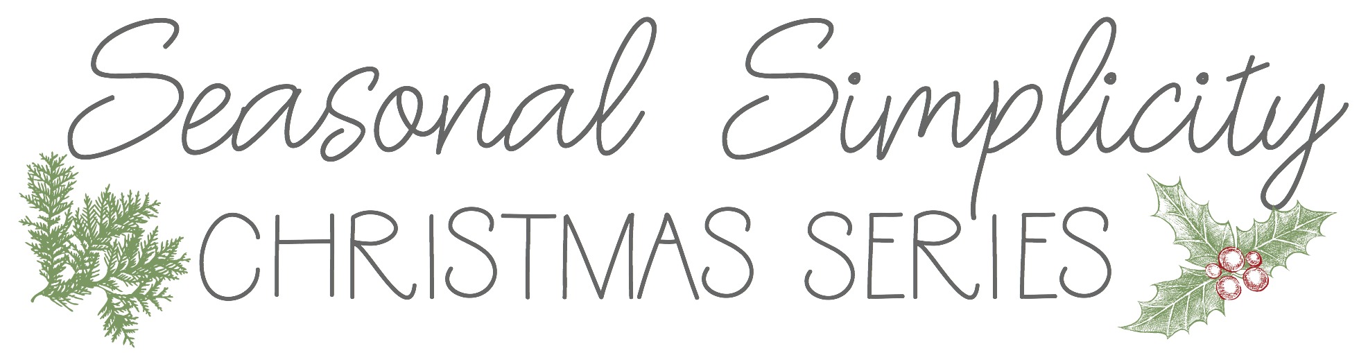 Seasonal Simplicity Series for Christmas (text image)