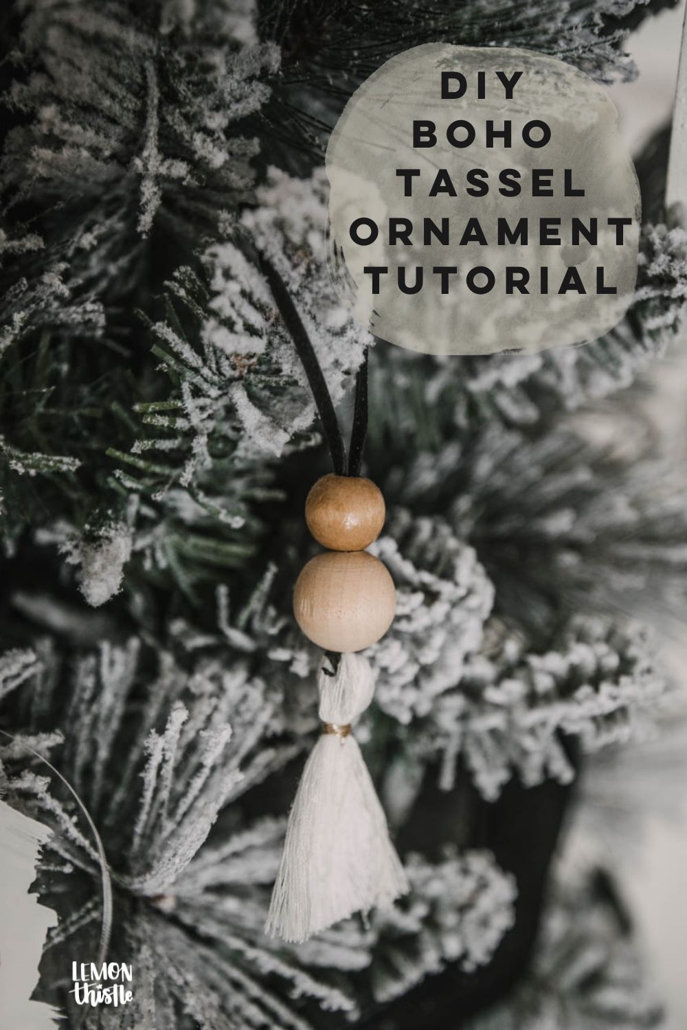 DIY Tassel Ornament (image with text over)