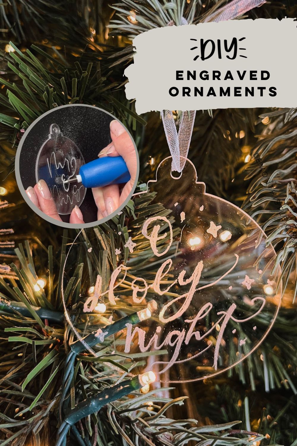 Simple engraving tutorial- pin image of ornament engraved and in process