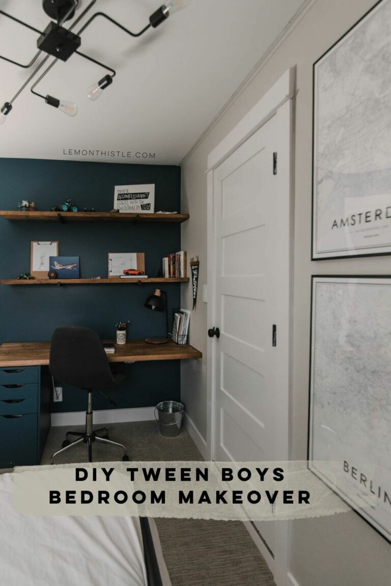 DIY Tween bedroom decor for Boys Room Reveal Lemon Thistle