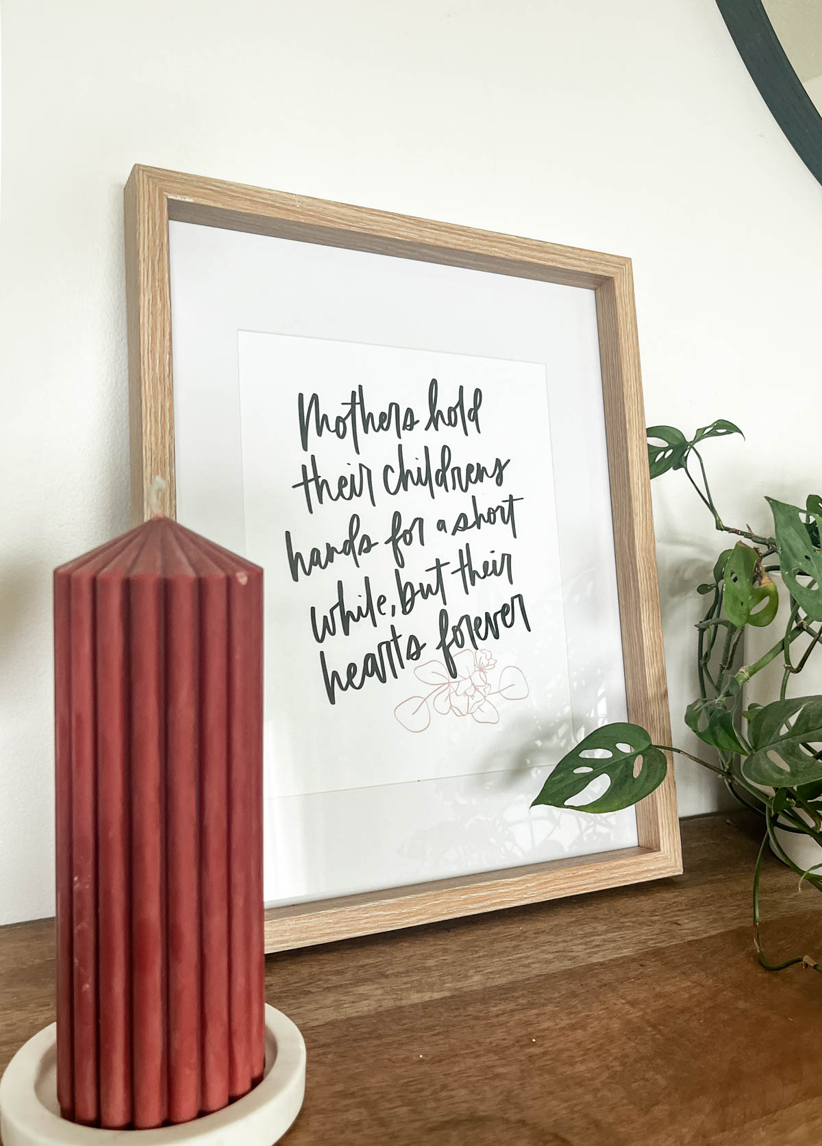 Hand lettered quotes for mothers day