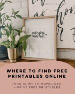 How to Print Free Printables - Lemon Thistle