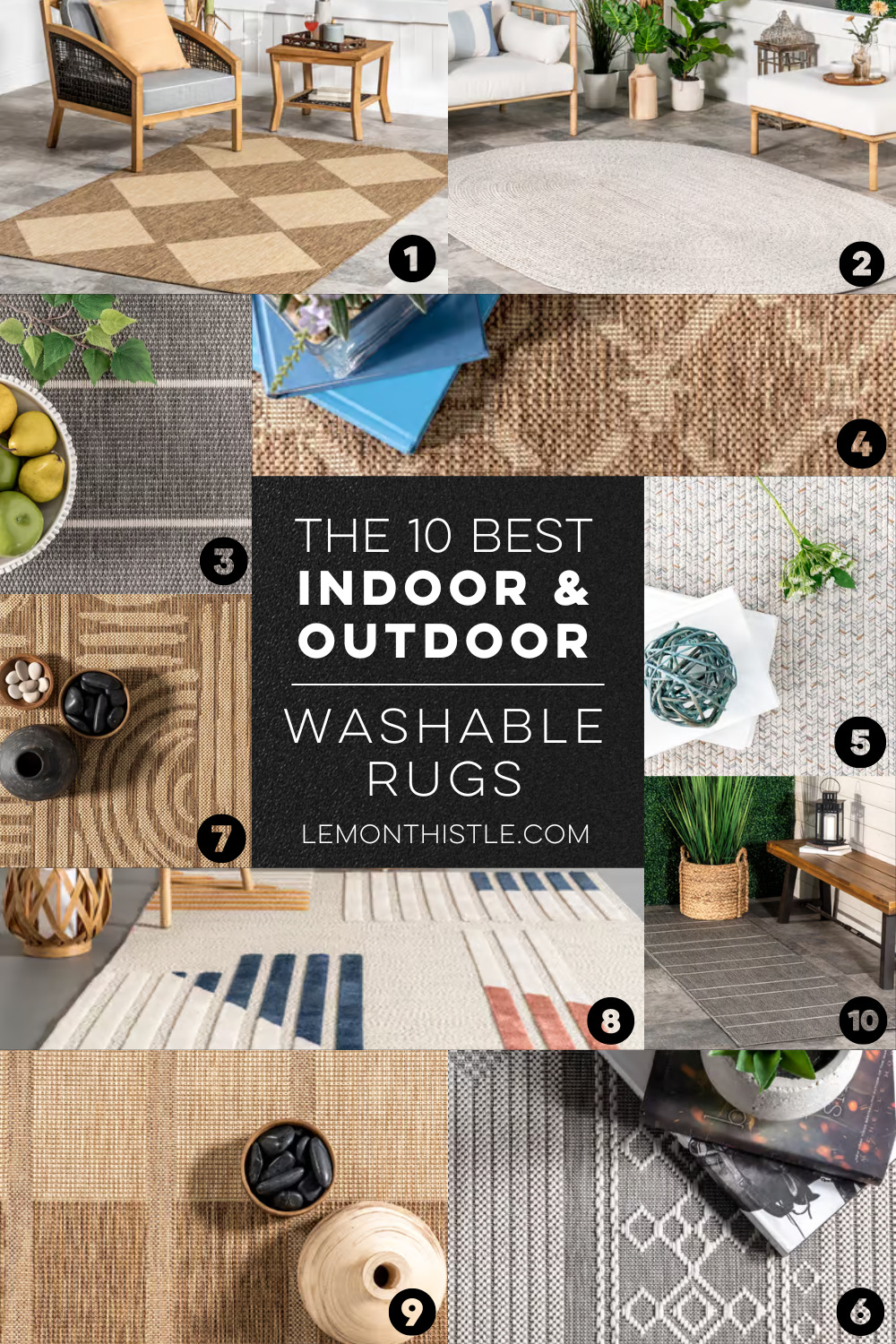An outdoor washable rug can make a difference in your space. Here the 10 best.