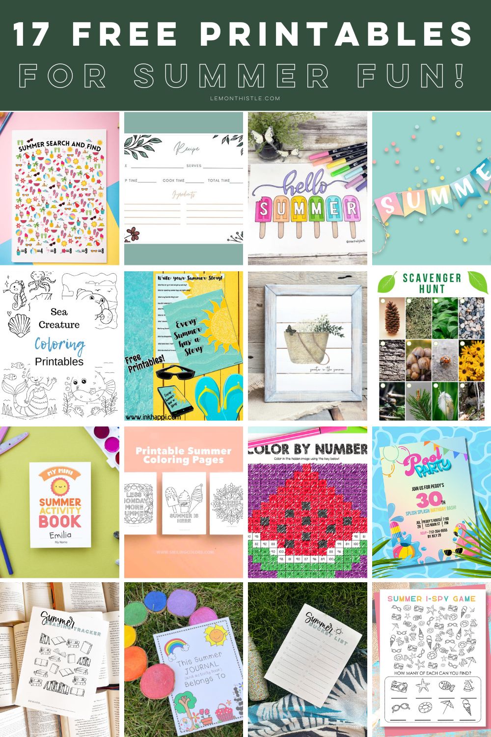 free printables for summer