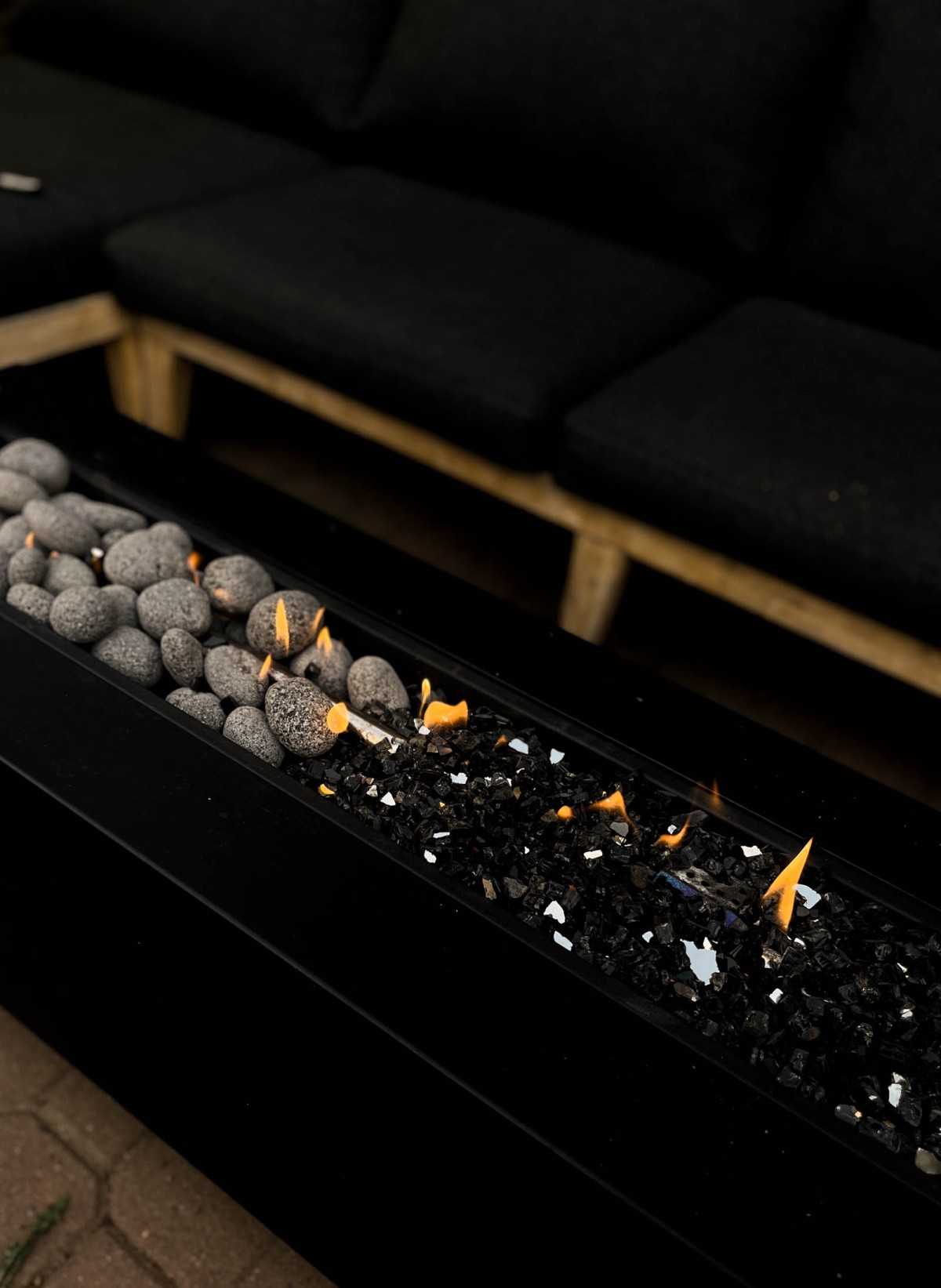 Fire table media comparison- fire rock vs fire glass