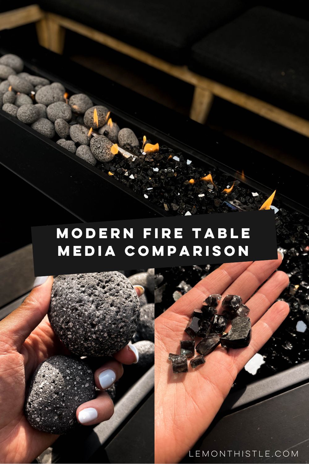Modern Fire Pit Media Ideas