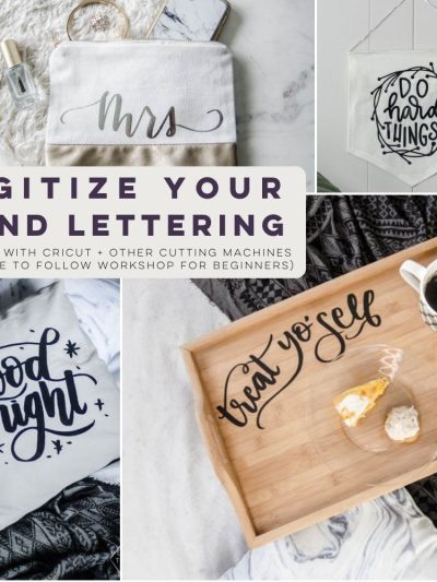 digitize your hand lettering for cut with cricut and other cutting machines