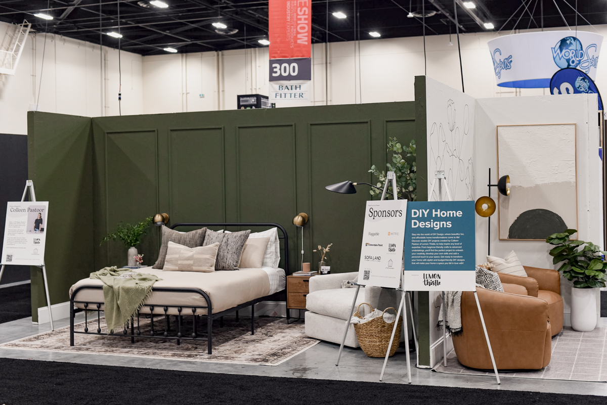 colleen pastoor at the calgary home show diy home design room setups