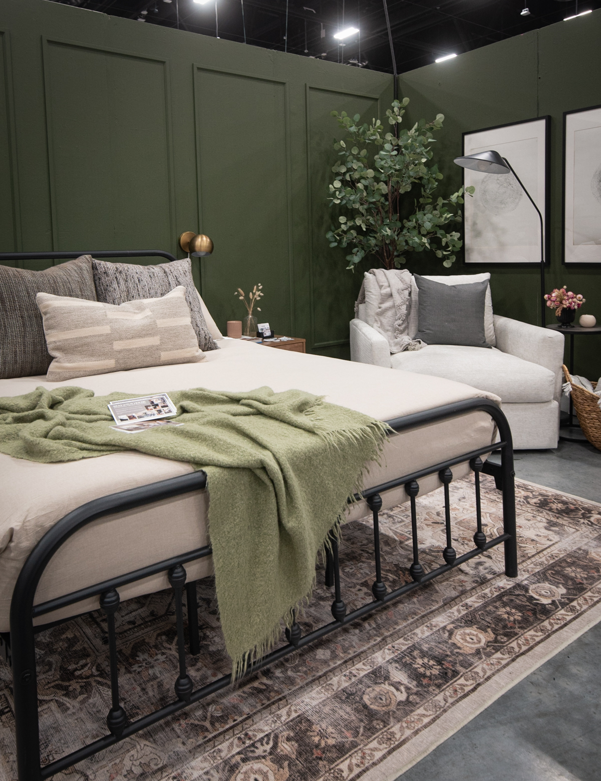 moody green aesthetic with the earth tones and DIY elements