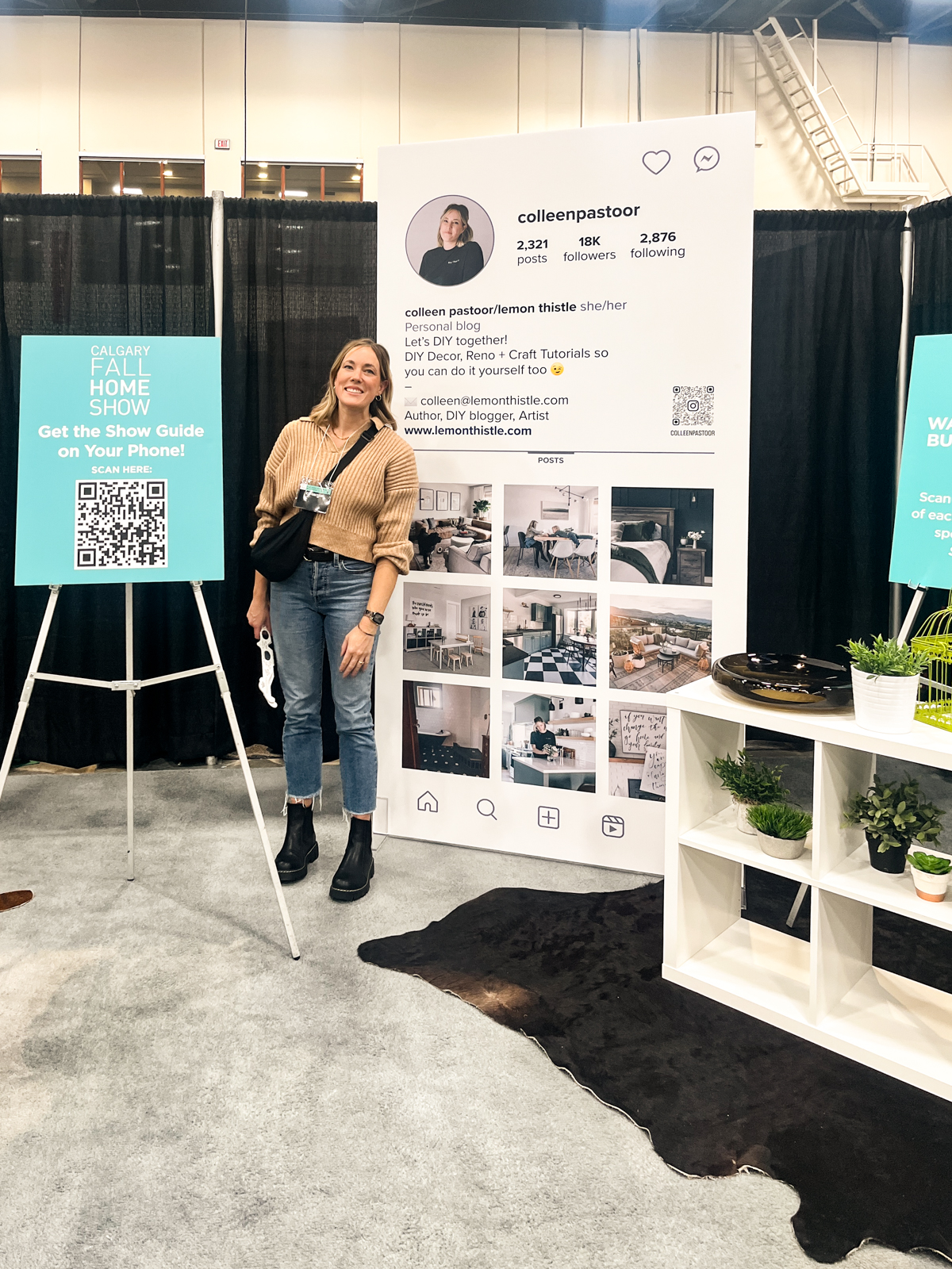 Found my instagram banner at the calgary home show!