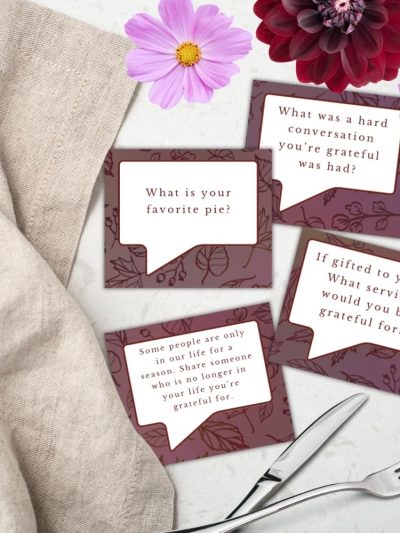 Free printable thanksgiving conversation cards