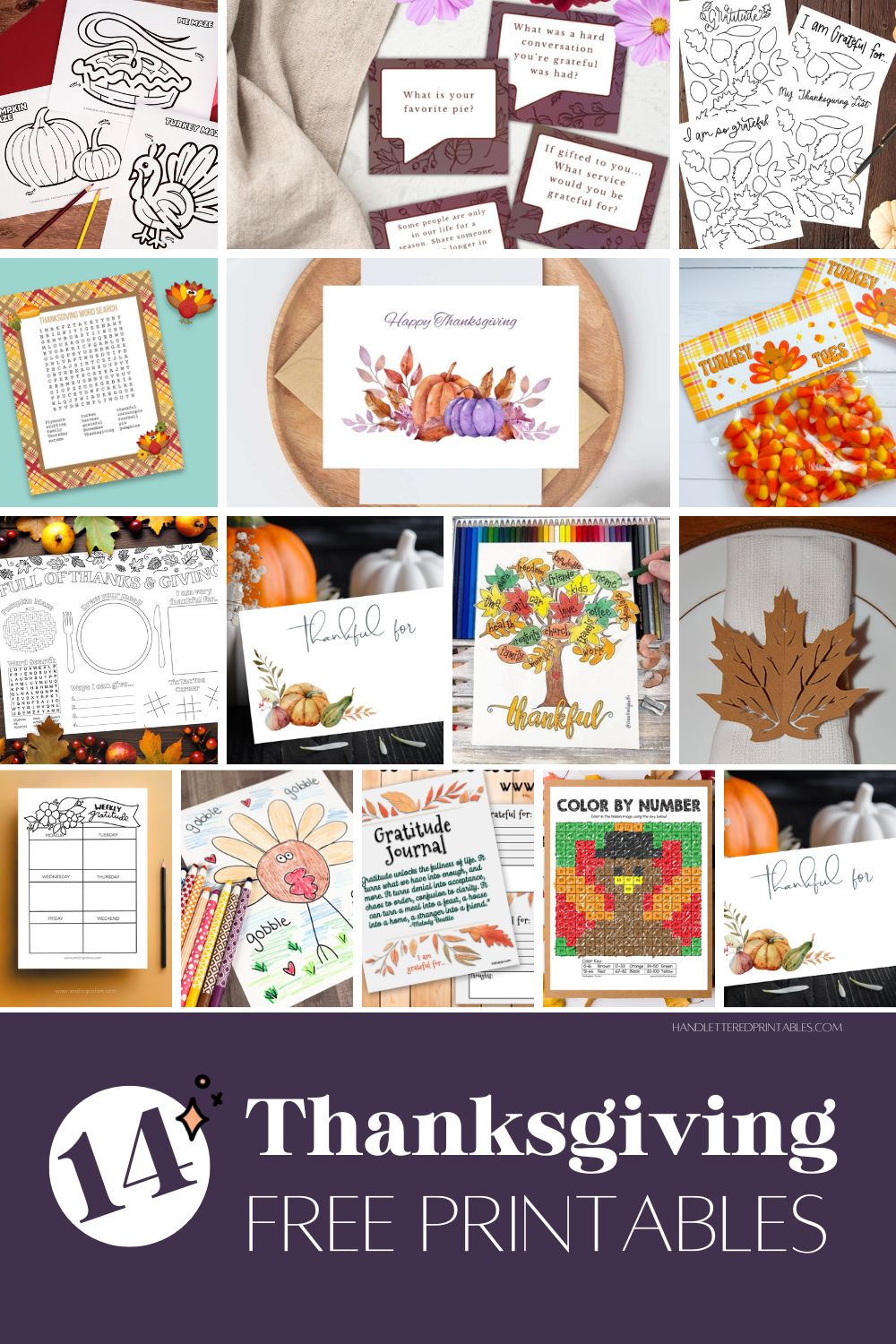 download all these free thanksgiving printables