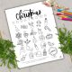 free printable countdown to christmas with illustrations to color each day
