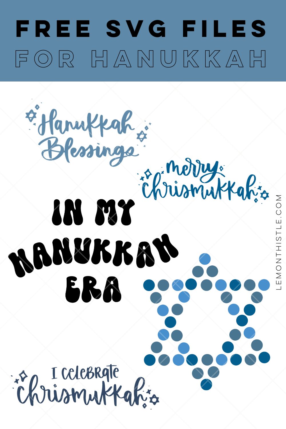 Free SVG designs for Hanukkah