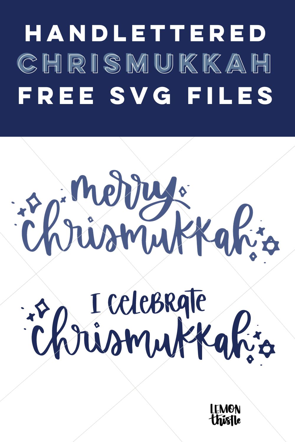 Free Chrismukkah SVG designs