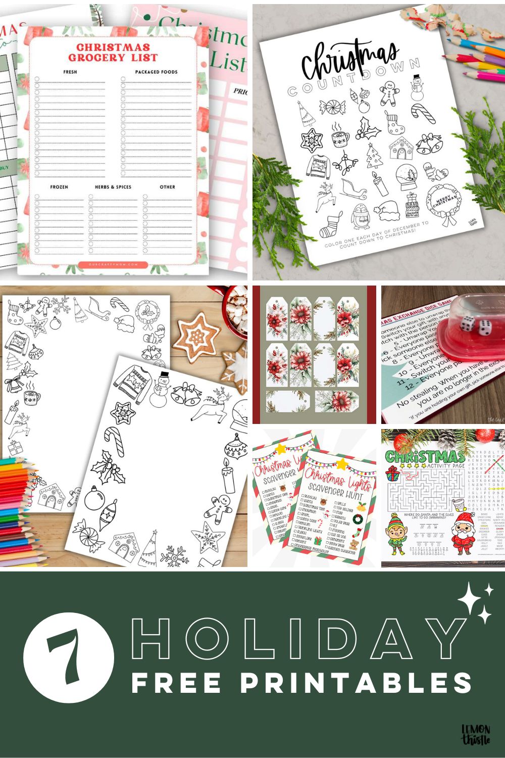 7 free printables for the holidays