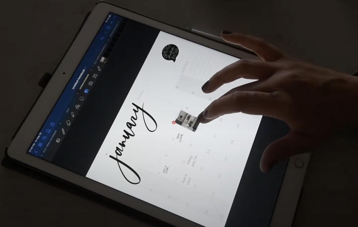 how to use goodnotes for calendar planning with free printable calendars found online