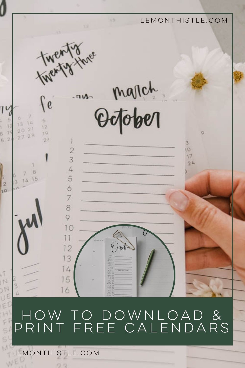 How to download and print free calendars