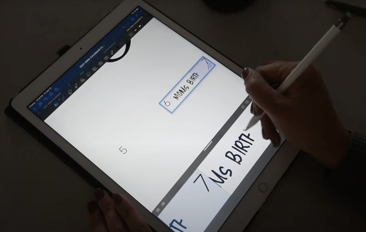 How to use goodnotes with printable calendars